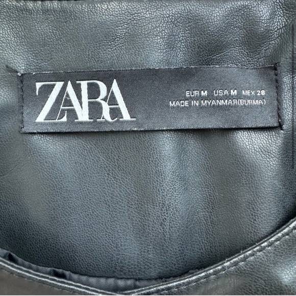 Zara Faux Leather Jacket - Picture 10 of 13